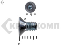 Винт потайной с внутр. шестигр., полная резьба, цинк DIN 7991 4 х 6 пр.8.8 Фасовка МОСКРЕП(500шт)