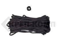 Веревка 7 мм вязаная ПП (с/с )ЧЕРНАЯ (25м)