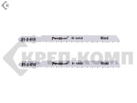 Полотно для электролобзика 75мм шаг2,5мм по металлу, пластику, биметалл. T101BF 2 полотна (уп.)