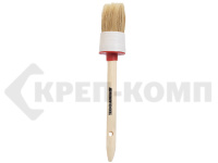 Кисть круглая №10, диаметр 40 мм, с деревянной ручкой, "SANTOOL" (1 шт.)