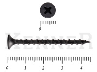 Саморез черный по дереву усиленный Kn KENNER 3,5х45 (15кг/7000)