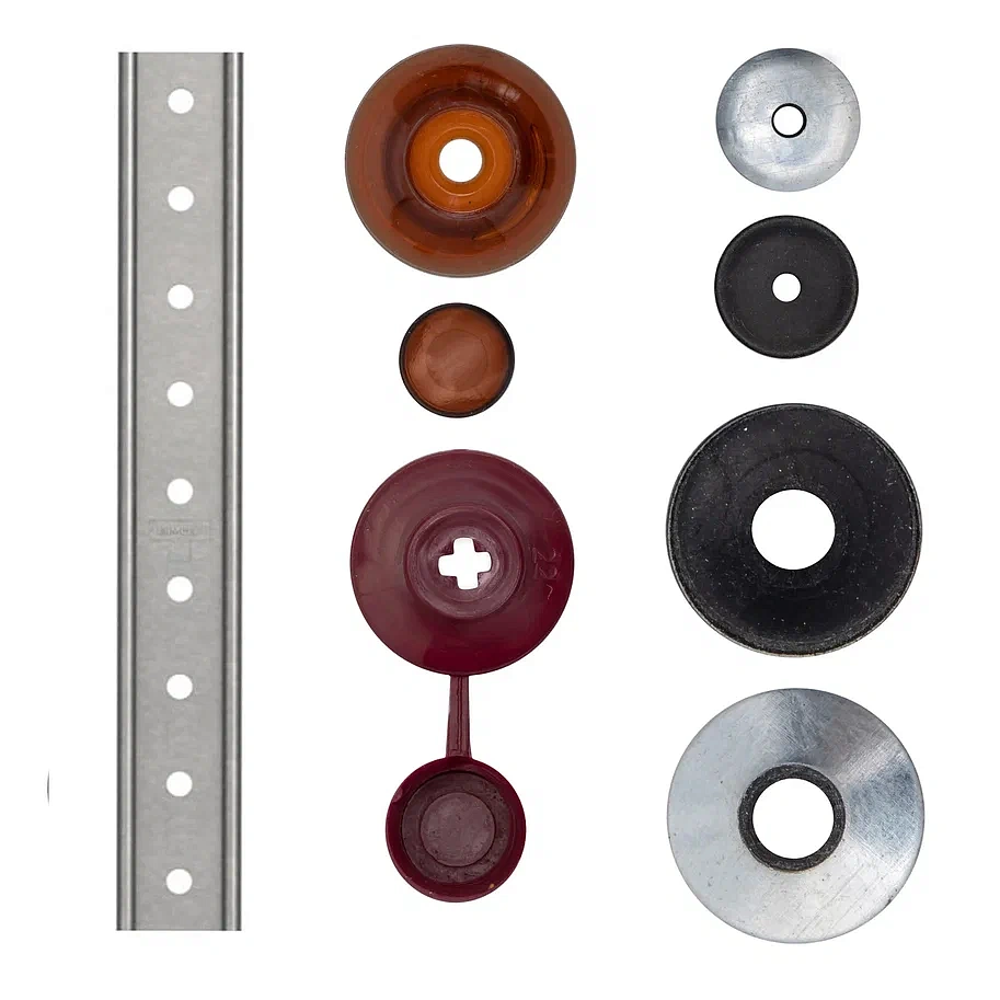 Шайба для поликарбоната, с зонтичным EPDM, Прозрачная 7х25 (1800шт) УЦЕНКА-40%