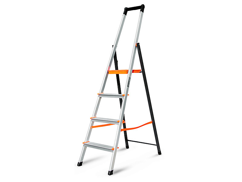 Стремянка алюминиевая 6 ступеней, Титан-Профи 106, ширина ступени 82мм, Эйфель (1шт)