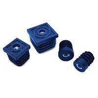 Заглушка для труб квадратная 20х20 с резьбой м8 (50шт)