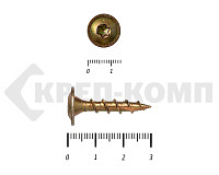 Саморезы с прессшайбой Torx, по дереву, желтый цинк  6.0х 30 мм (200 шт)