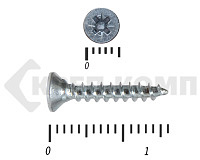 Саморез белый цинк POZY 2,5х16 (50000шт)