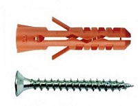 Дюбель 5х25/3,5х30 MN-S, нейлон с шурупом-потай (100 шт)