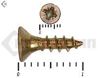 Саморез желтый цинк POZY 3х10 (60000шт)