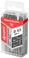Сверло по металлу 4,5 х 80 мм HSS-G, P6M5 RENNBOHR DYNAMIC PROM ЦХ (20шт)