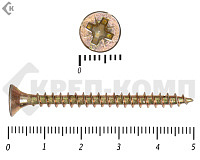 Саморез желтый цинк POZY 4,5х50 (40шт)
