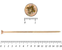 Саморез желтый цинк POZY 6х160 (5шт)