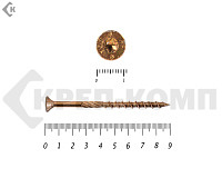 Саморезы Конструкционные, потай Torx, желтый цинк  6.0х 90 мм ПРОФИ HIMTEX (100 шт)