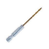 Сверло по металлу 4,2 х 95 мм ТИТАН заточка 118 градусов, HSS TIN, 6-гранный хвостовик, (шт.)