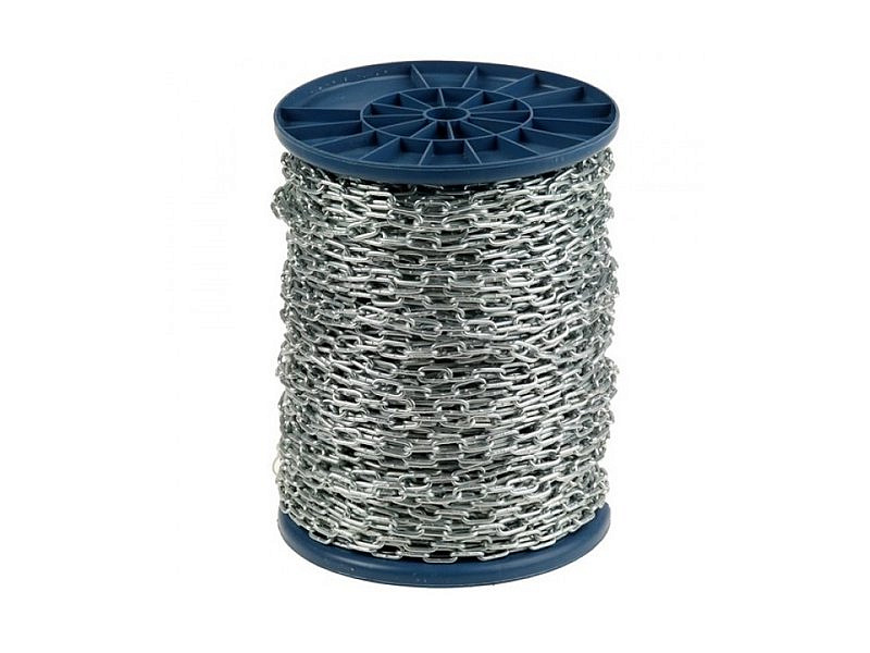 Цепь сварная короткозвенная DIN 766м12 (10м) битая катушка (доп. скидка - 10%)