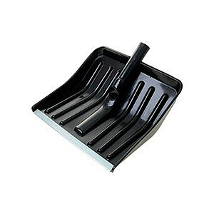 Лопата снегоуборочная 470х335мм с алюм планкой цветная,с мет.черен в оплетке пвх. с доп ручкой"Пума"